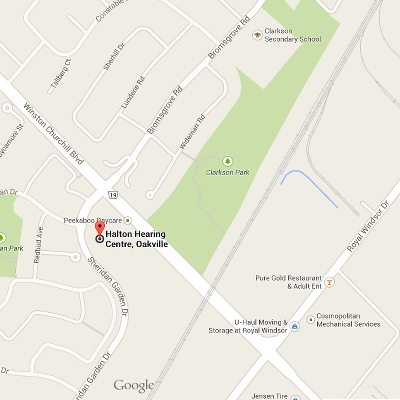 Google Map where we are located – Halton Hearing Centre